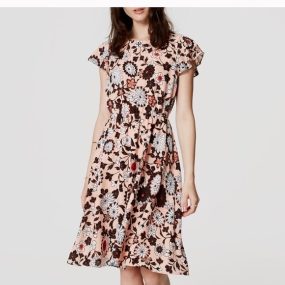 LOFT Dresses & Skirts - LOFT Short Sleeve Floral Dress - Size XSP